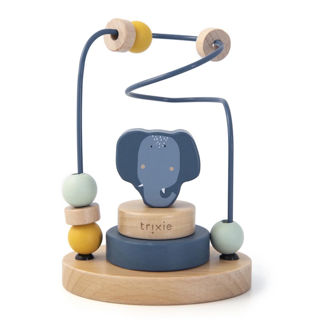 Holz Motorikschleife - Mrs. Elephant
